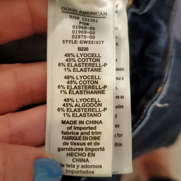 Dark wash Good American skinny jeans size 25 - Picture 2 of 11